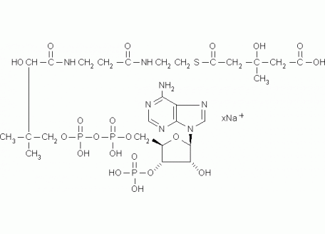 D811278-5mg (DL-3-羟基-3-甲基戊二酰)辅酶A二钠盐, 水合物,90%