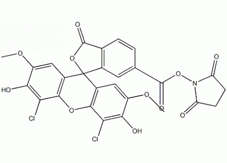 D833695-5mg 6-羧基-4,5-二氯-2,7-二甲氧基荧光素琥珀酰亚胺酯,95%