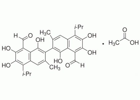 G810437-1g 醋酸棉酚,≥98%（HPLC)