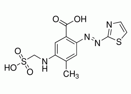 M813947-100mg 4-甲基-5-(磺甲氨基)-2-(2-噻唑偶氮)苯甲酸,97%