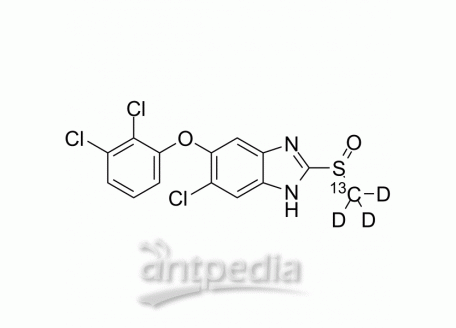Triclabendazole sulfoxide-13C,d3 | MedChemExpress (MCE)