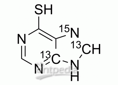 6-Mercaptopurine-13C2,15N | MedChemExpress (MCE)