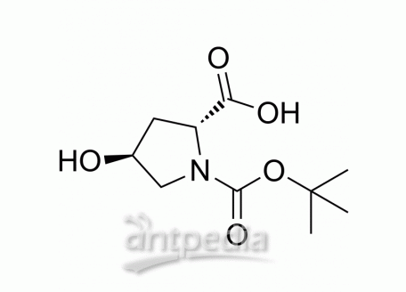 HY-77593 (2R,4S)-1-(tert-Butoxycarbonyl)-4-hydroxypyrrolidine-2-carboxylic acid | MedChemExpress (MCE)