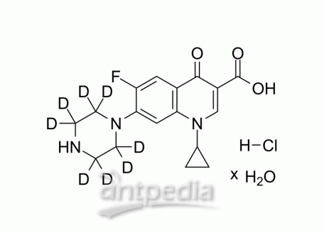 HY-B0356AS Ciprofloxacin-d8 hydrochloride hydrate | MedChemExpress (MCE)