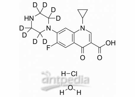 Ciprofloxacin-d8 hydrochloride monohydrate | MedChemExpress (MCE)