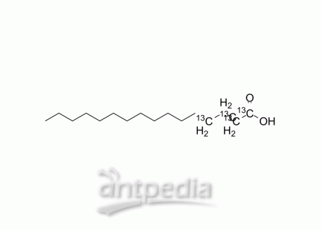 Palmitic acid-1,2,3,4-13C4 | MedChemExpress (MCE)