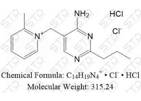 安普罗林 盐酸盐 137-88-2 C14H19N4+ • Cl- • HCl