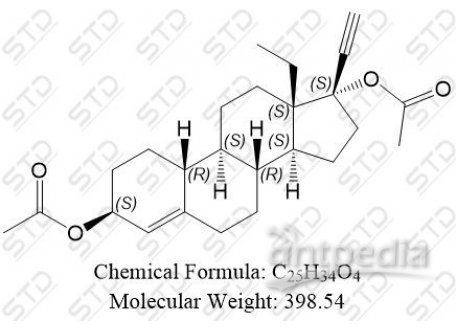 左炔诺孕酮杂质30 19913-28-1 C25H34O4