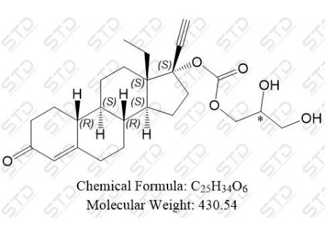 左炔诺孕酮杂质31 117635-12-8 C25H34O6