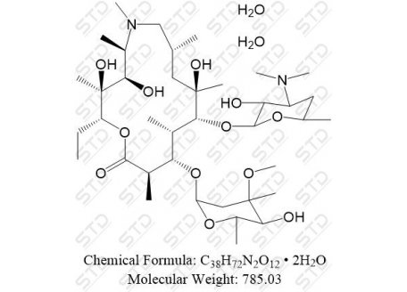 阿奇霉素 二水合物 117772-70-0 C38H72N2O12 • 2H2O
