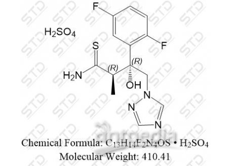 艾沙康唑杂质30硫酸盐 1286730-01-5 C13H14F2N4OS • H2SO4