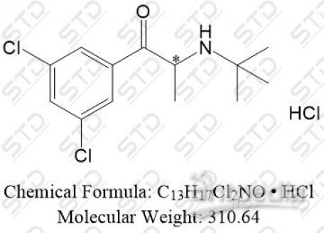 安非他酮杂质11 盐酸盐 1193779-48-4(free base) C13H17Cl2NO • HCl