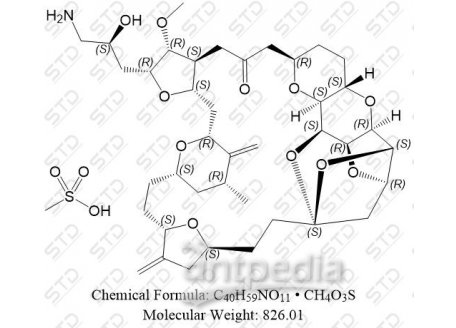 艾日布林 甲磺酸盐 441045-17-6 C40H59NO11 • CH4O3S