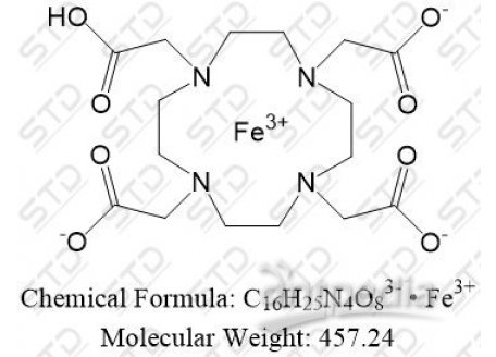 钆布醇杂质12 铁盐 60239-18-1(free base) C16H25N4O83- • Fe3+
