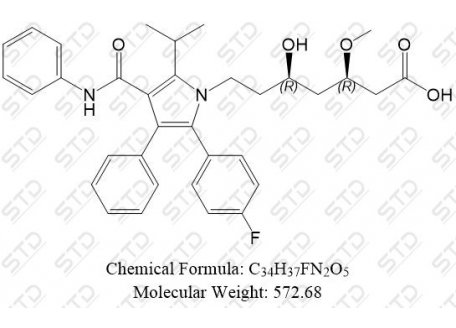 阿托伐他汀杂质18 单体（阿托伐他汀EP杂质G 单体） 887324-53-0 C34H37FN2O5
