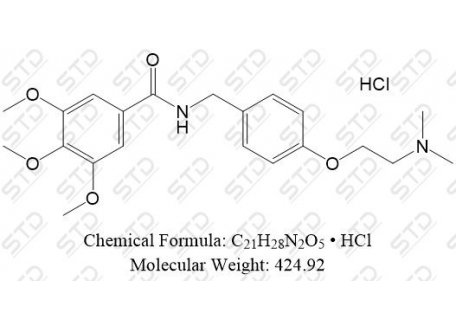 曲美苄胺 盐酸盐 554-92-7 C21H28N2O5 • HCl