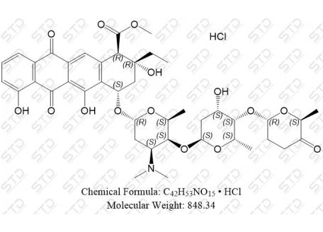 阿克拉霉素 盐酸盐 75443-99-1 C42H53NO15 • HCl