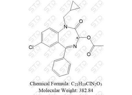 普拉西泮杂质8 18818-65-0 C21H19ClN2O3