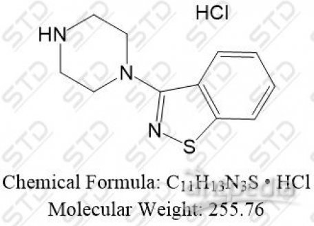 齐拉西酮杂质6 盐酸盐 (齐拉西酮EP杂质A 盐酸盐) 87691-88-1 C11H13N3S • HCl