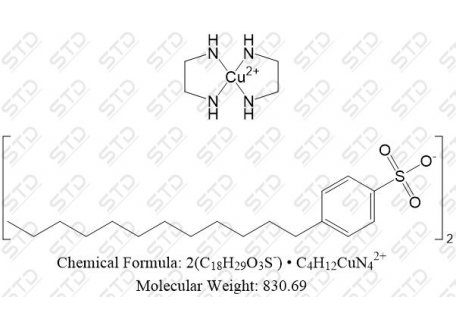 十二烷基硫酸盐杂质10 61607-82-7 2(C18H29O3S-) • C4H12CuN42+