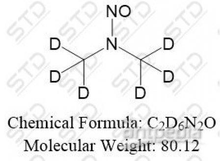 N-亚硝基二甲胺-d6 (100μg/mL 甲醇溶液) 17829-05-9 C2D6N2O