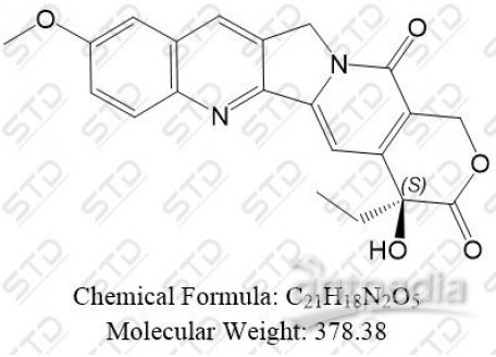 喜树碱杂质8 (10-甲氧基喜树碱) 19685-10-0 C21H18N2O5