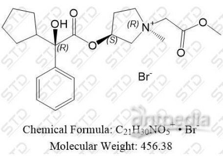 索吡溴铵杂质16 1628106-95-5 C21H30NO5+ • Br-