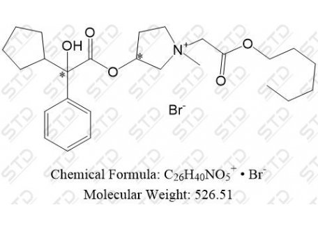 索吡溴铵杂质43 2170845-22-2 C26H40NO5+ • Br-