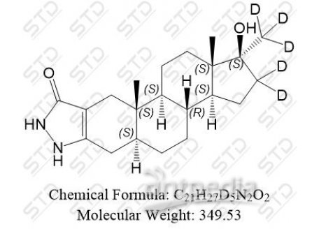 司坦唑醇杂质1-d5 853904-68-4 C21H27D5N2O2
