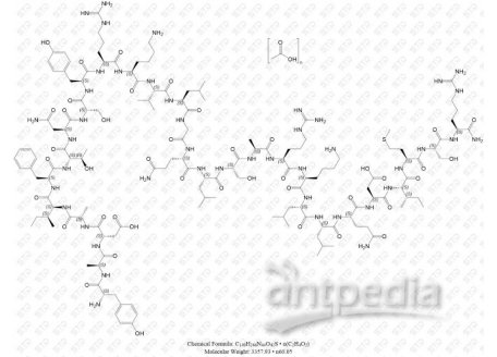 舍莫瑞林 醋酸盐 86168-78-7(free base) C149H246N44O42S • n(C2H4O2)