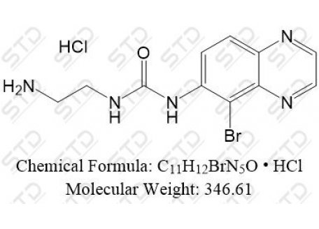 溴莫尼定杂质7盐酸盐 (溴莫尼定EP杂质G盐酸盐) 1216379-05-3(free base) C11H12BrN5O • HCl