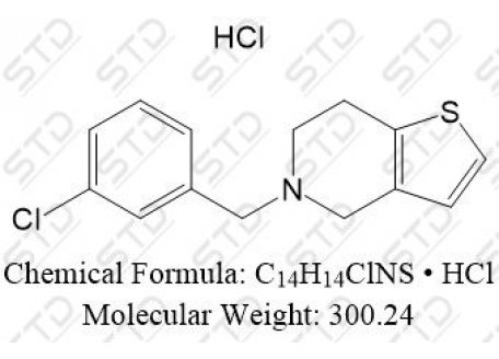 噻氯匹定杂质7 盐酸盐(噻氯匹定EP杂质G 盐酸盐) 54943-16-7 C14H14ClNS • HCl