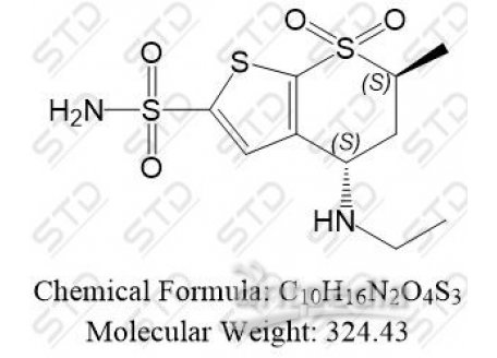 多佐胺单体 120279-96-1 C10H16N2O4S3