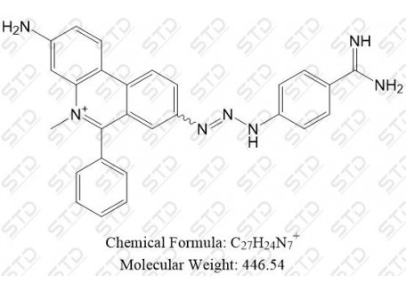 氮氨菲啶杂质12 803672-37-9 C27H24N7+