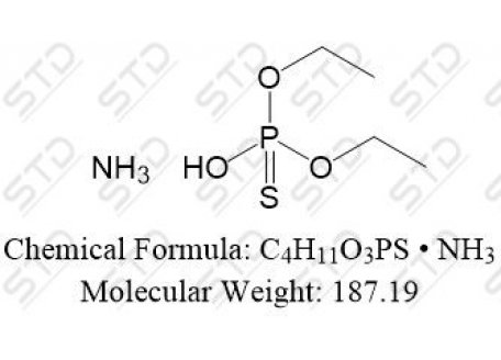 毒死蜱杂质4 铵盐(二乙基硫代磷酸 铵盐) 5871-16-9 C4H11O3PS • NH3