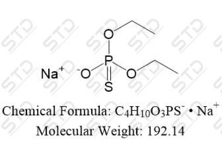 毒死蜱杂质4 钠盐(二乙基硫代磷酸 钠盐) 5852-63-1 C4H10O3PS- • Na+