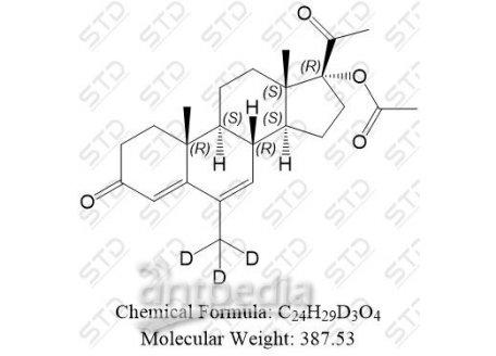 醋酸甲地孕酮-d3 162462-72-8 C24H29D3O4