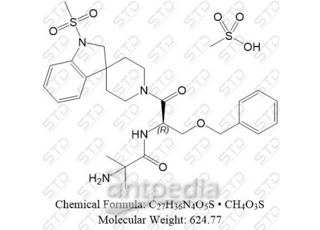 伊布莫仑 甲磺酸盐 159752-10-0 C27H36N4O5S • CH4O3S