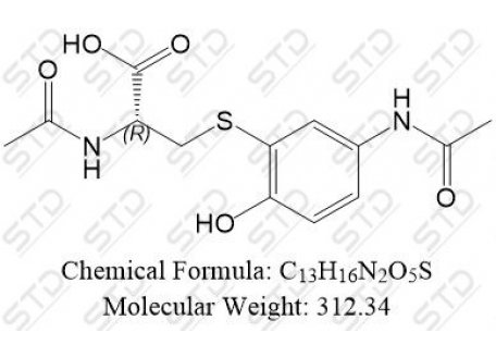 对乙酰氨基酚杂质64 52372-86-8 C13H16N2O5S