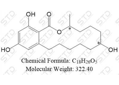 玉米赤霉烯醇杂质5 (玉米赤霉醇) 55331-29-8 C18H26O5