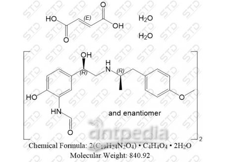 福莫特罗 富马酸盐 二水合物 183814-30-4 2(C19H24N2O4) • C4H4O4 • 2H2O