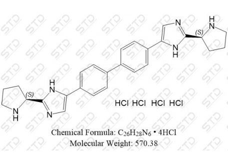 达卡他韦杂质52 四盐酸盐 1009119-83-8 C26H28N6 • 4HCl