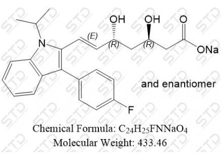 氟伐他汀杂质1钠盐(氟伐他汀EP杂质A钠盐) 93957-58-5 C24H25FNNaO4