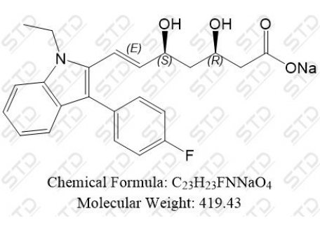 氟伐他汀杂质3钠盐(氟伐他汀EP杂质C钠盐) 2451176-31-9 (free base) C23H23FNNaO4