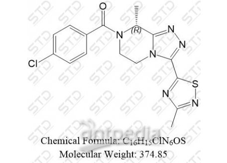 非唑奈坦杂质25 1629229-35-1 C16H15ClN6OS