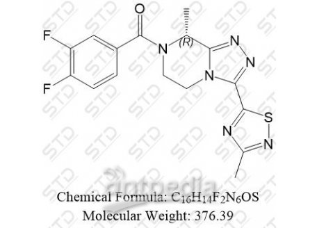 非唑奈坦杂质39 1629229-41-9 C16H14F2N6OS