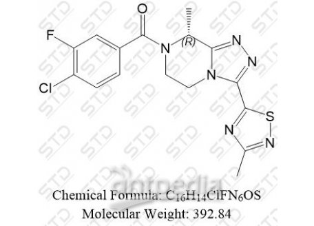 非唑奈坦杂质41 1629229-36-2 C16H14ClFN6OS