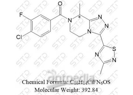非唑奈坦杂质42 1629229-68-0 C16H14ClFN6OS