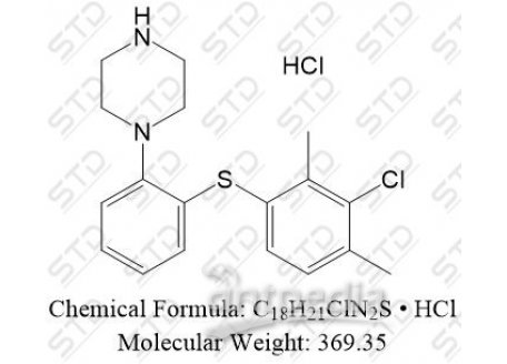 沃替西汀杂质118 盐酸盐 2425618-51-3(free base) C18H21ClN2S • HCl