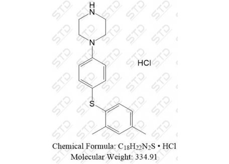 沃替西汀杂质17 盐酸盐 1815608-51-5(free base) C18H22N2S • HCl